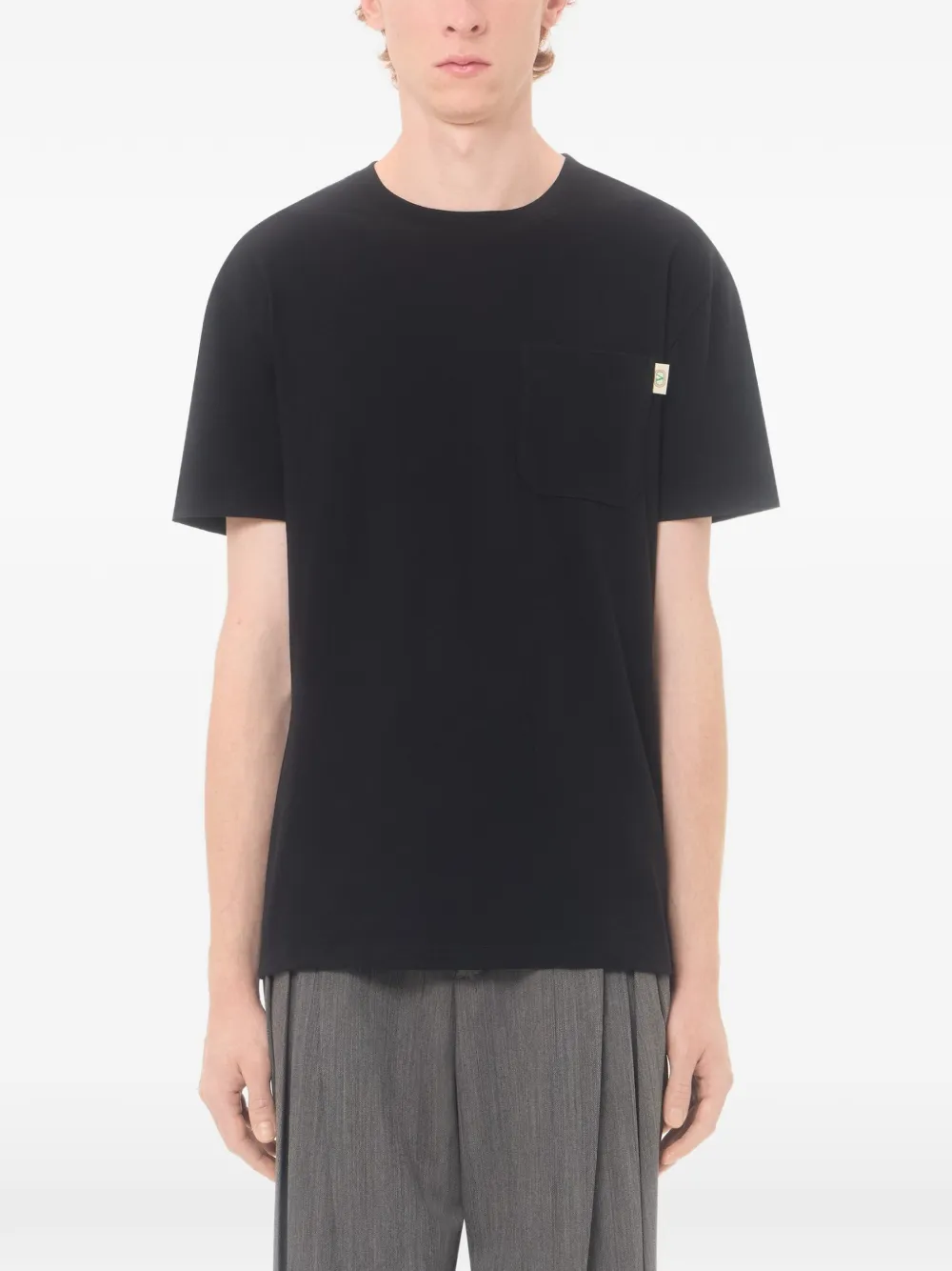 Valentino Garavani katoenen jersey T-shirt met VLogo Signature label Zwart