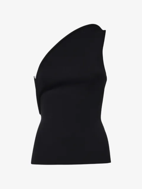 Christopher Esber one-shoulder hardware-detail blouse