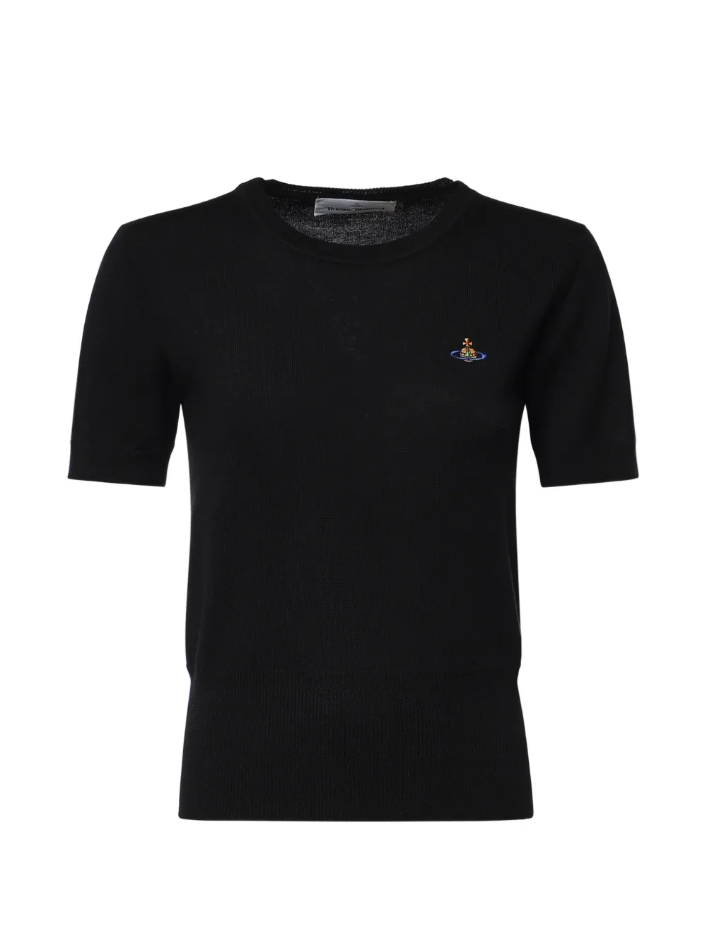 Vivienne Westwood Orb embroidered short-sleeve T-shirt - Nero