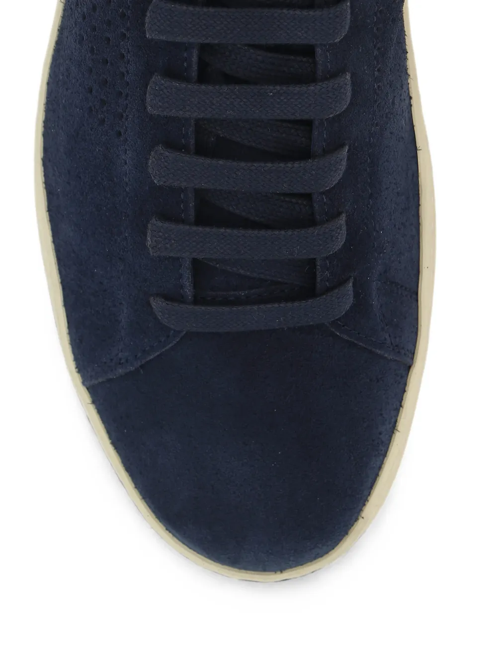 TOM FORD perforated-detail lace-up sneakers Blauw