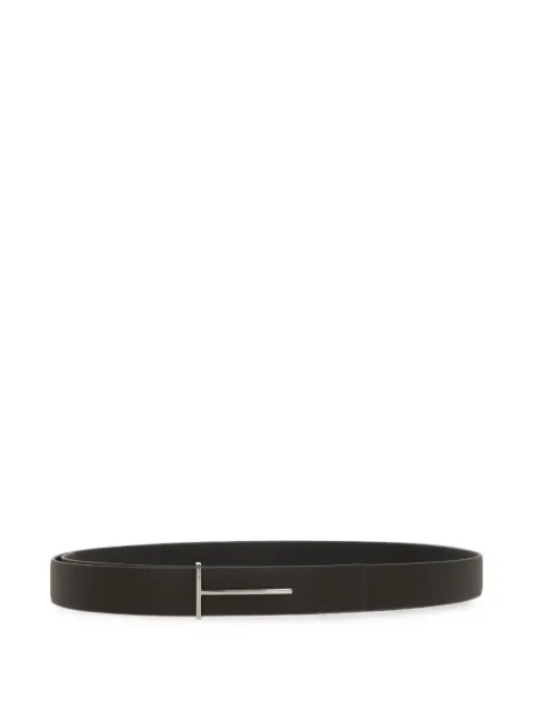 TOM FORD T-logo leather belt