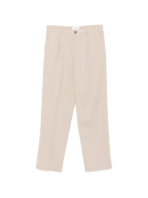 Les Deux pleated straight-leg trousers
