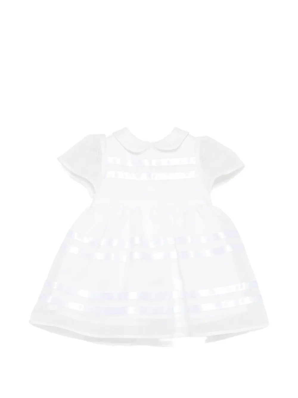 Simonetta short-sleeve dress - Bianco