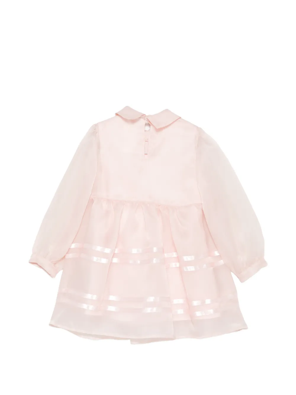 Simonetta Gelaagde jurk met lange mouwen Roze
