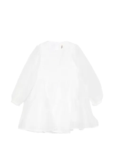 Simonetta flower-patch tiered dress