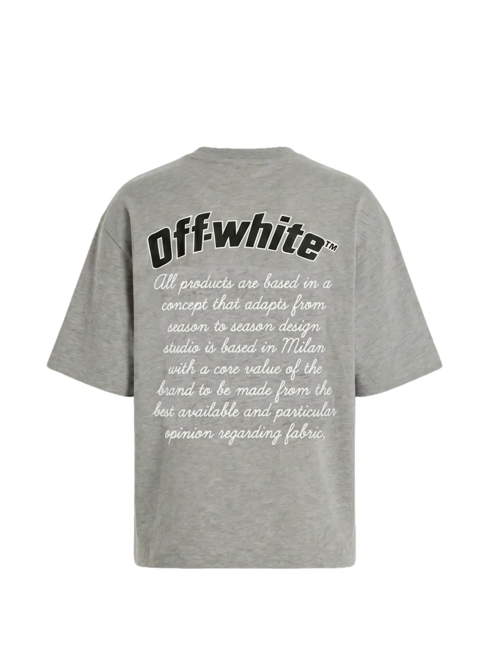 Off-White T-shirt met logoprint Grijs