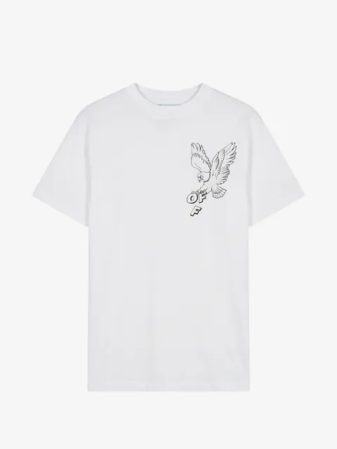 Off-White camiseta con águila estampada