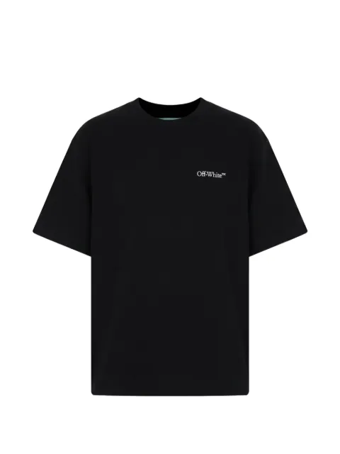 Off-White logo-embroidered T-shirt