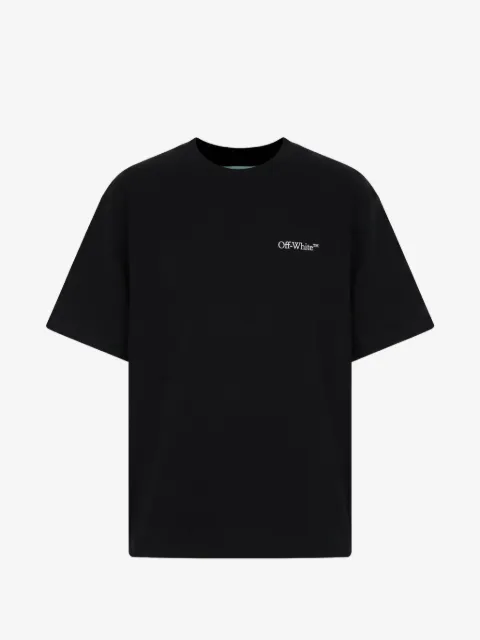 Off-White logo-embroidered T-shirt