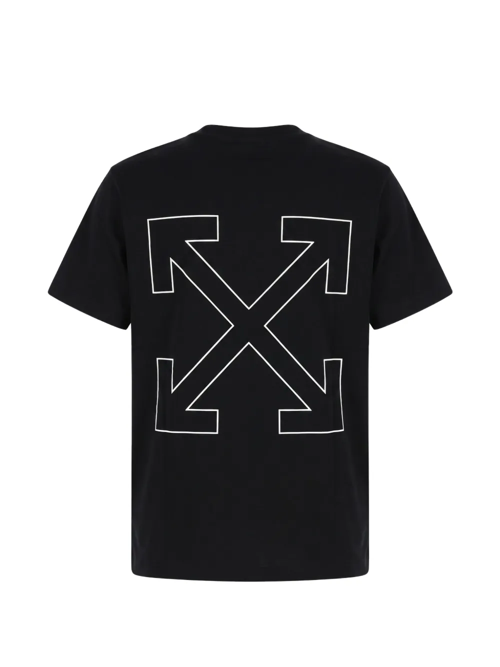 Off-White T-shirt met adelaarprint Zwart