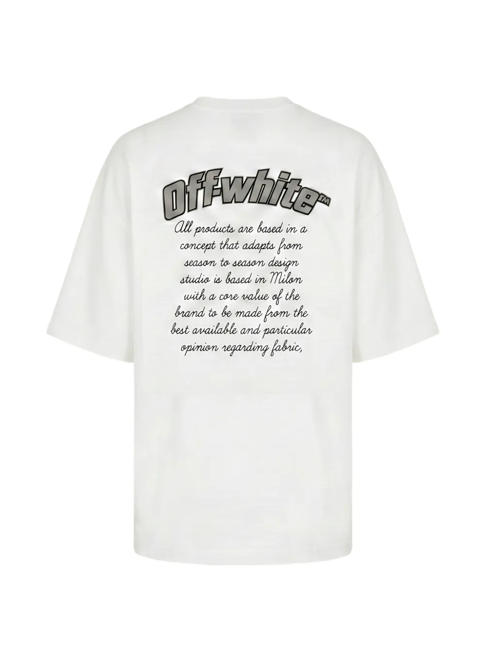Off-White T-shirt met logoprint Wit