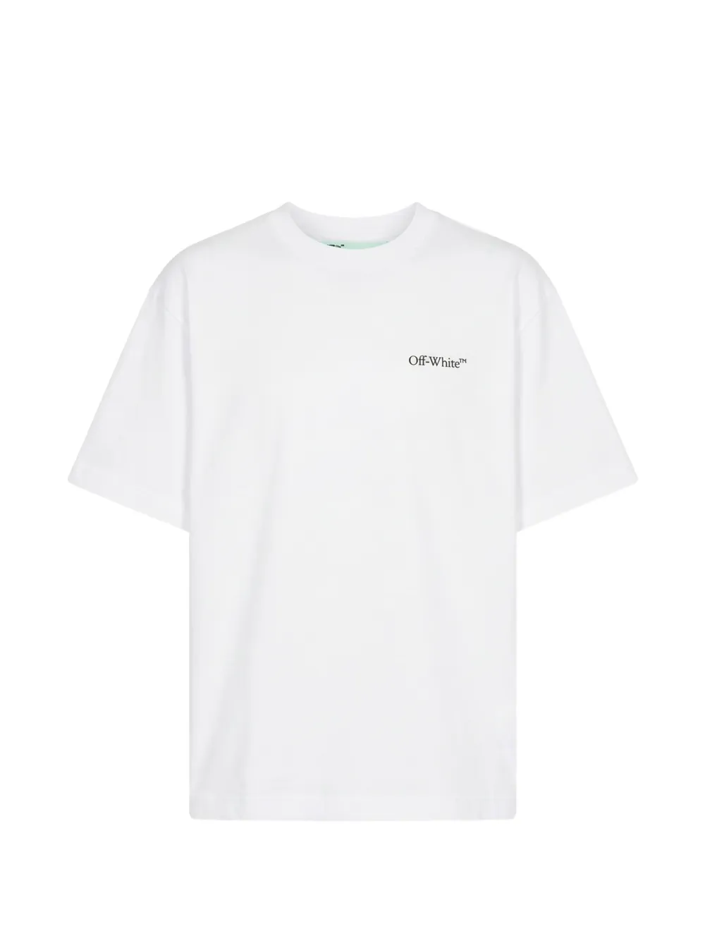 Off-White logo-embroidered T-shirt - Bianco