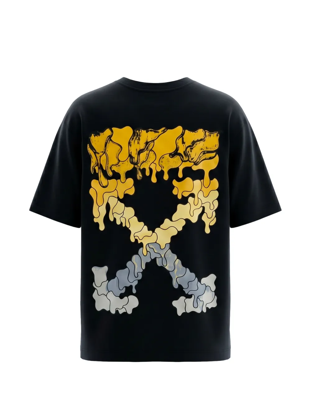 Off-White T-shirt met pijlprint Zwart