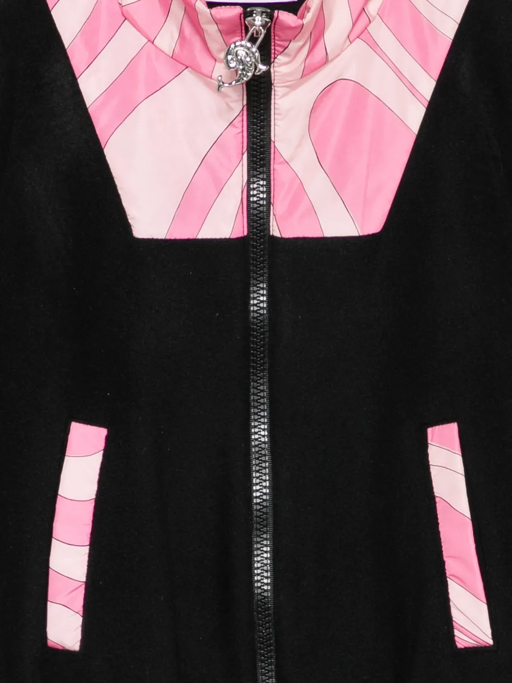 PUCCI Junior Vest met rits en Iride-print Zwart