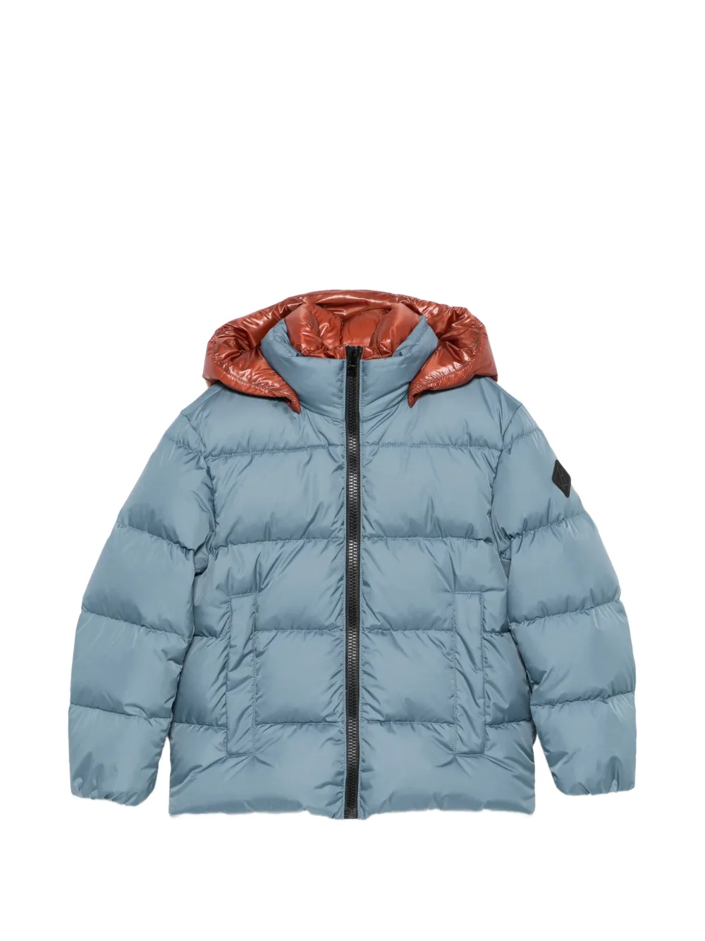 Herno Kids quilted hooded jacket - Blu