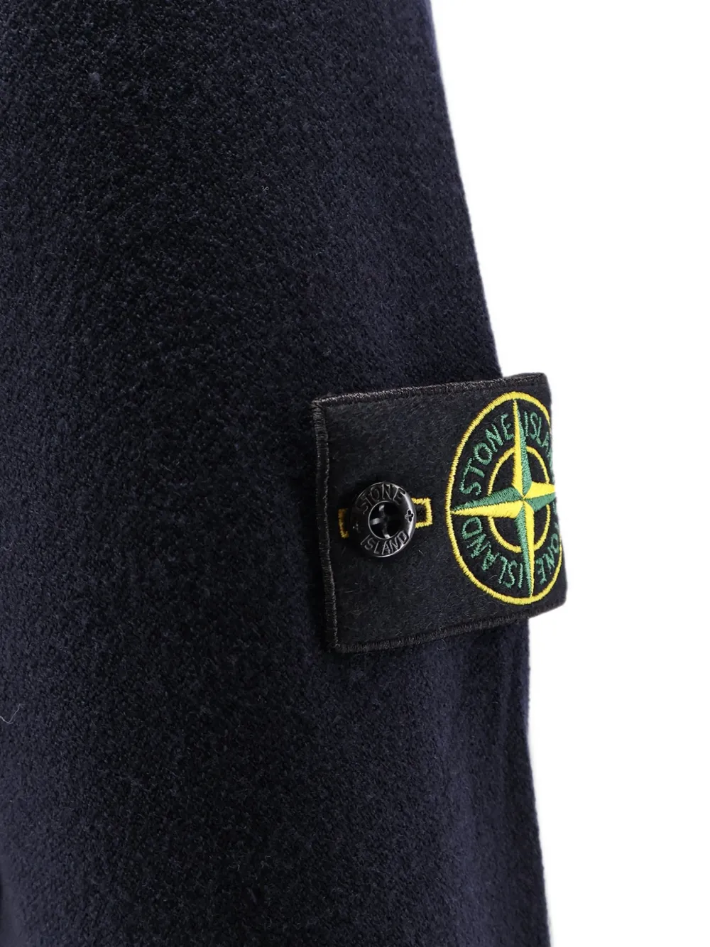 Stone Island Hoodie met logopatch Blauw