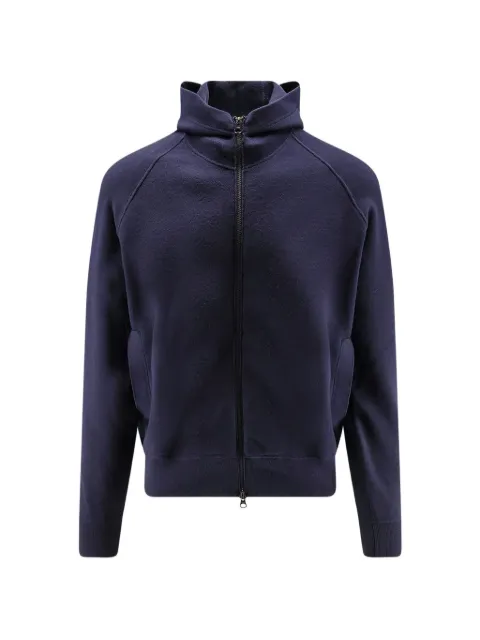 Stone Island logo-patch zip-up hoodie