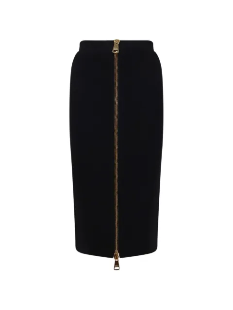 Elisabetta Franchi midi two-way-zip skirt