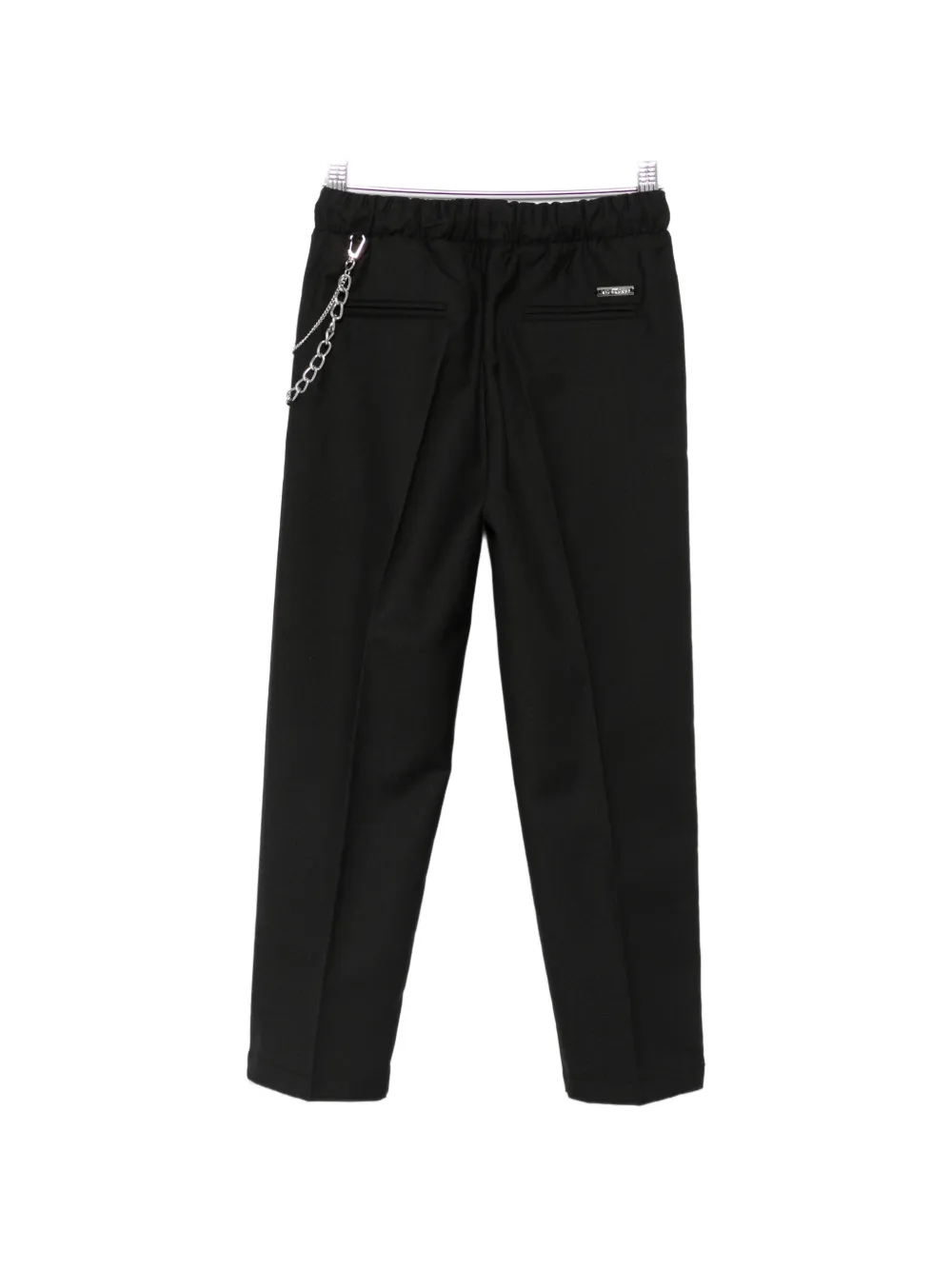 John Richmond Junior Broek met trekkoord en ketting-detail Zwart