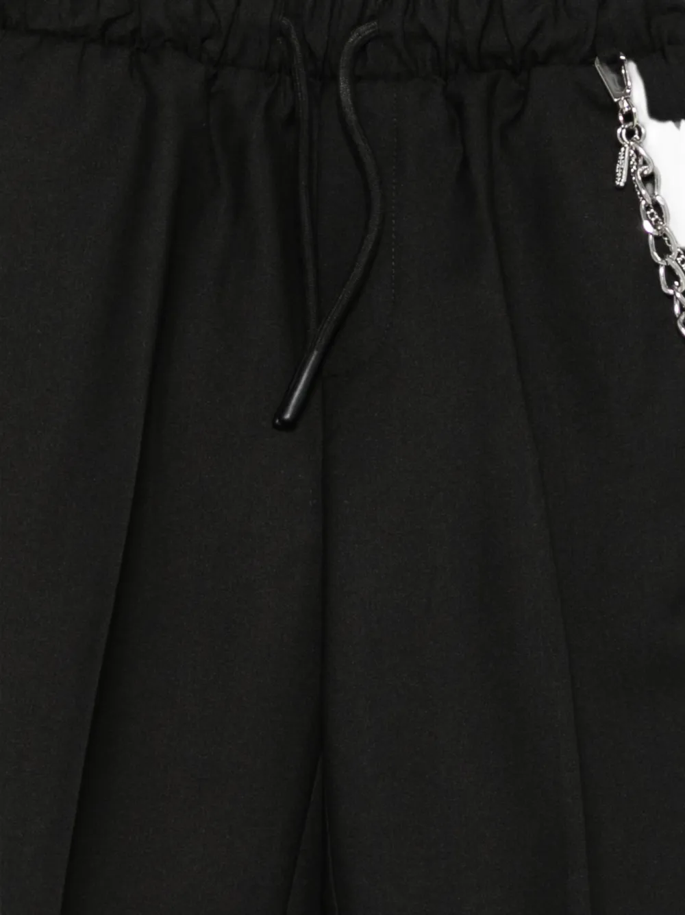 John Richmond Junior Broek met trekkoord en ketting-detail Zwart