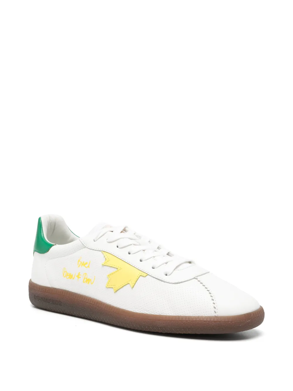 DSQUARED2 Rebels striped sneakers Wit