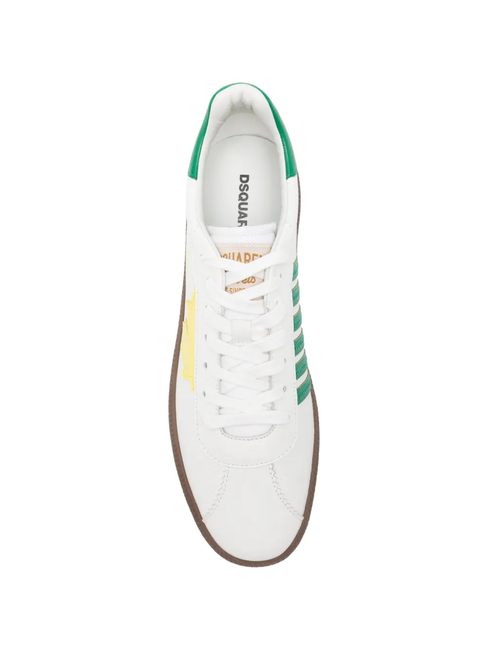 DSQUARED2 Rebels striped sneakers Wit