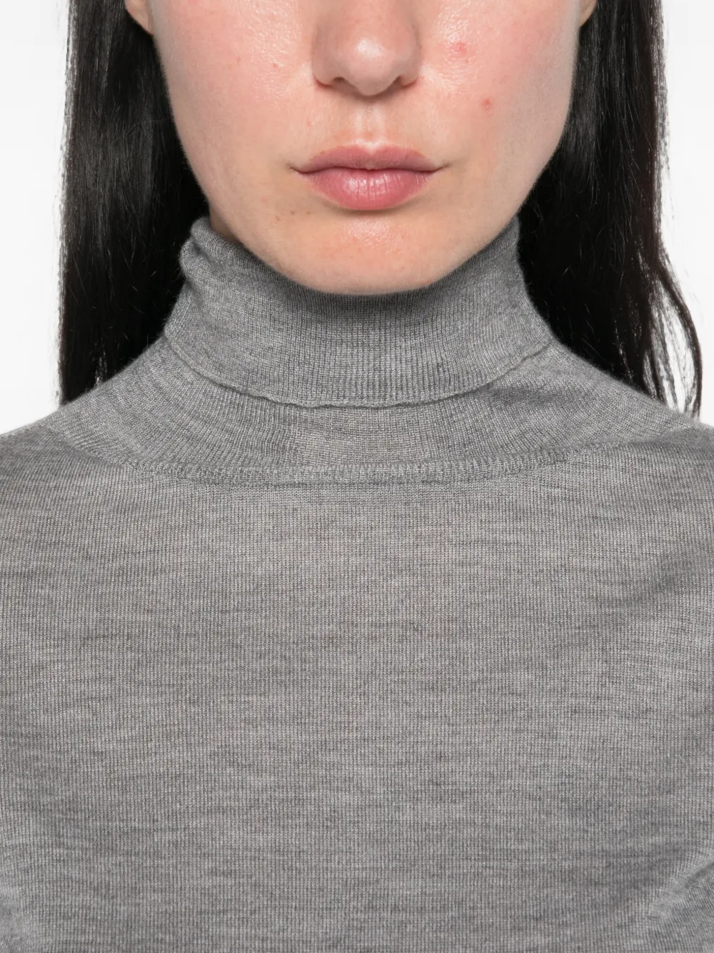 Fabiana Filippi roll-neck long-sleeve sweater Wit