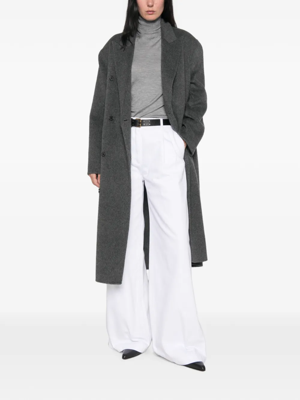 Fabiana Filippi roll-neck long-sleeve sweater Wit