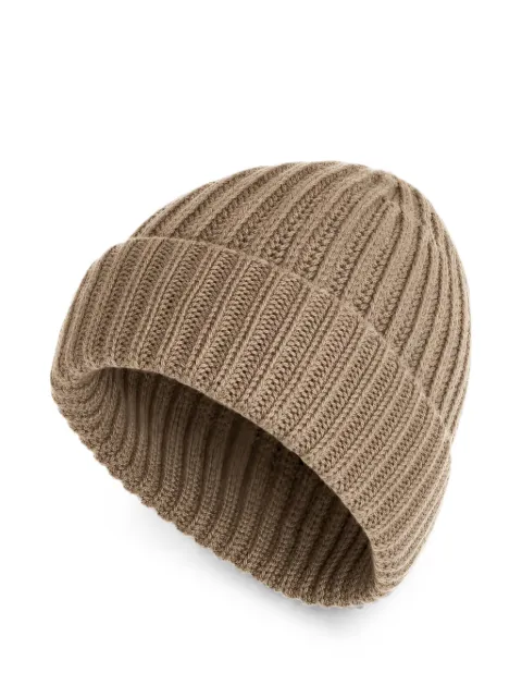 Malo ribbed-knit cashmere beanie hat