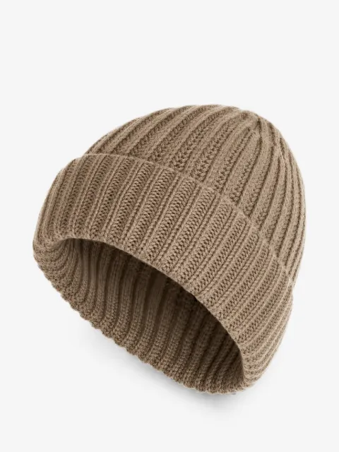 Malo ribbed-knit cashmere beanie hat