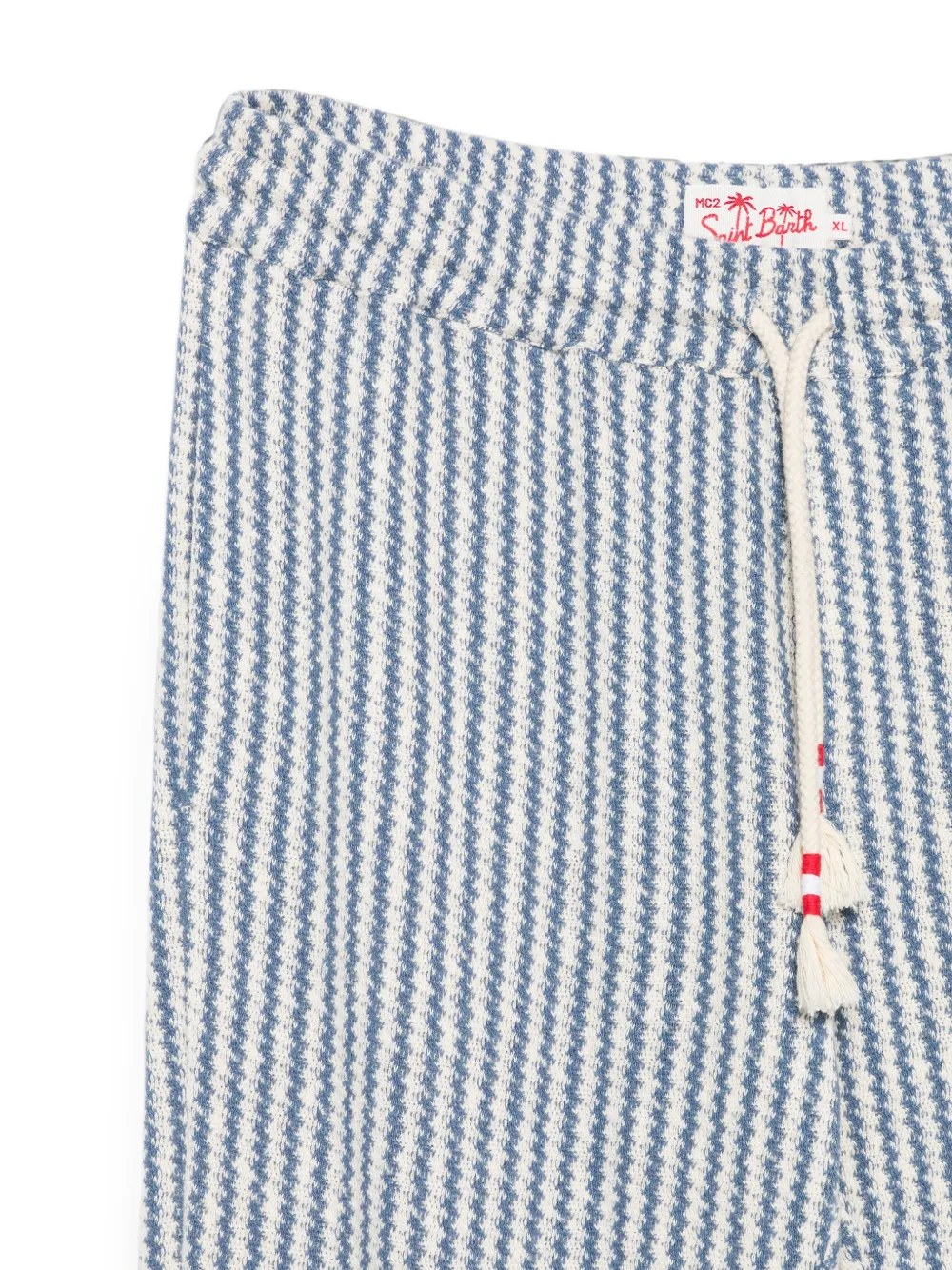 MC2 Saint Barth Calais gehaakte broek met trekkoord Blauw