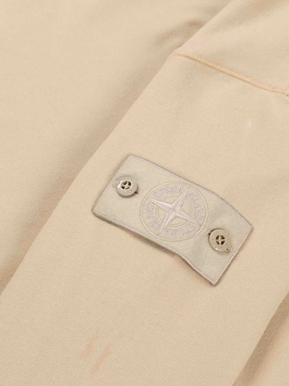 Stone Island Trui met logopatch Beige