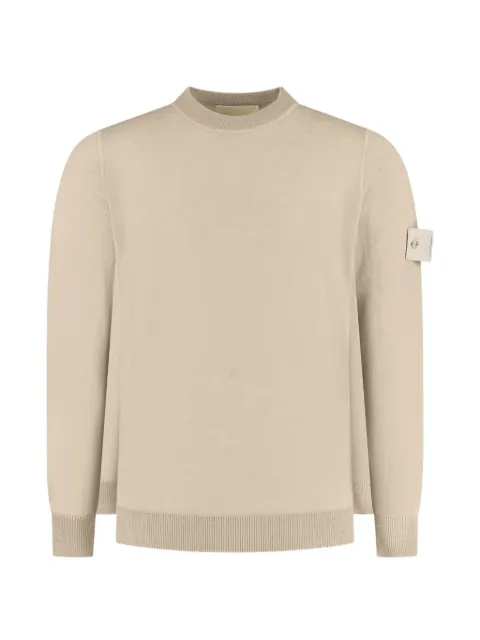 Stone Island logo-patch sweater