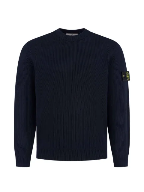 Stone Island Compass patch ribbed-knit sweater