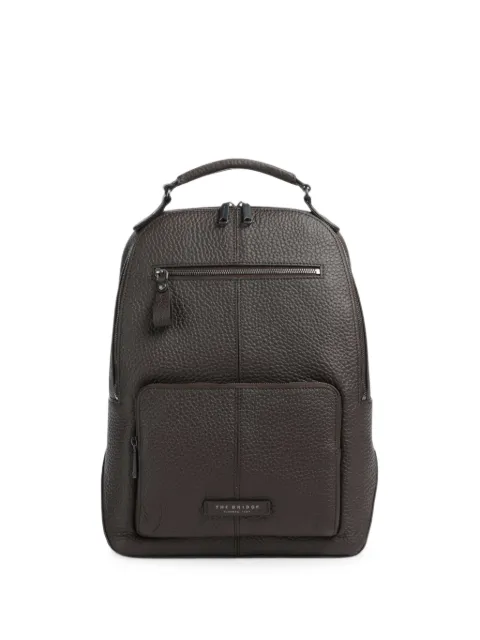 The Bridge Manfredi pebbled leather backpack