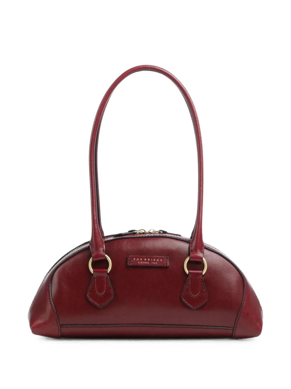 The Bridge Magda leather shoulder bag - Rosso