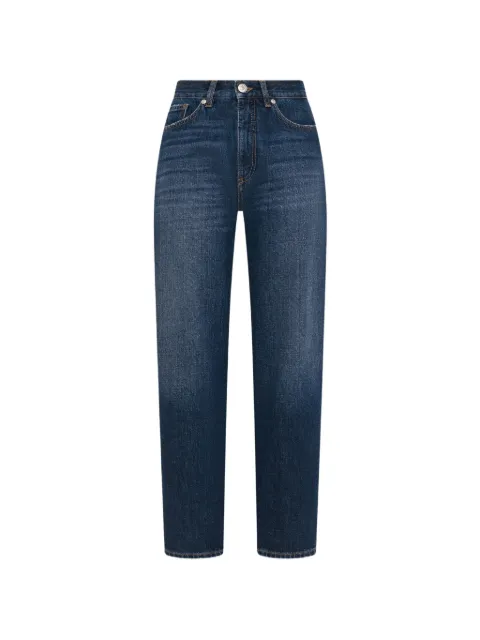 Seventy faded tapered-leg jeans