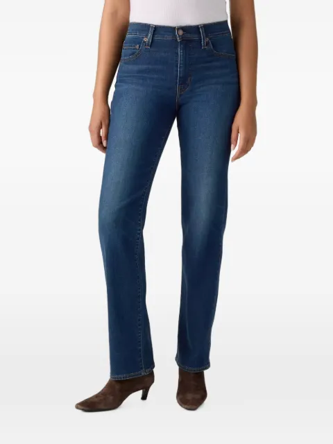 Levi's 723 logo-patch straight-leg jeans