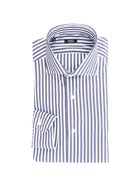 Barba vertical-stripe pattern long-sleeve shirt