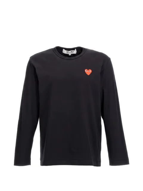 Comme Des Garçons Play heart-patch long-sleeve T-shirt