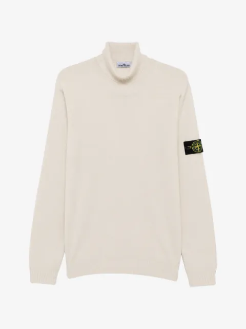 Stone Island 5100025 Light Pure Rws Wool regular-fit turtleneck sweater