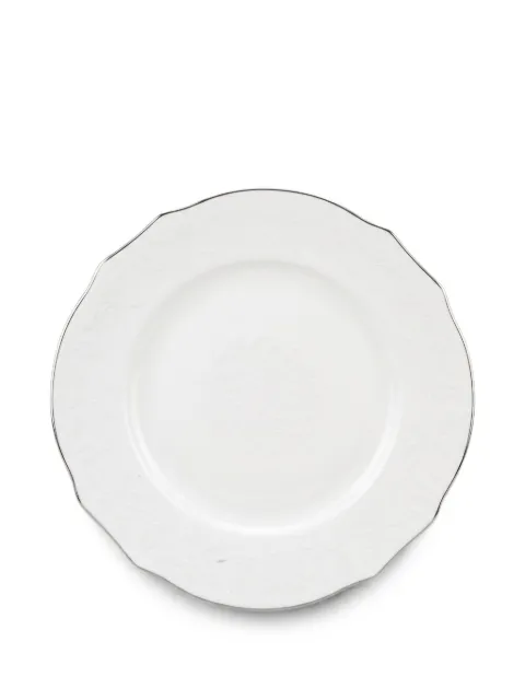 GINORI 1735 Duchessa platinum-trim plate