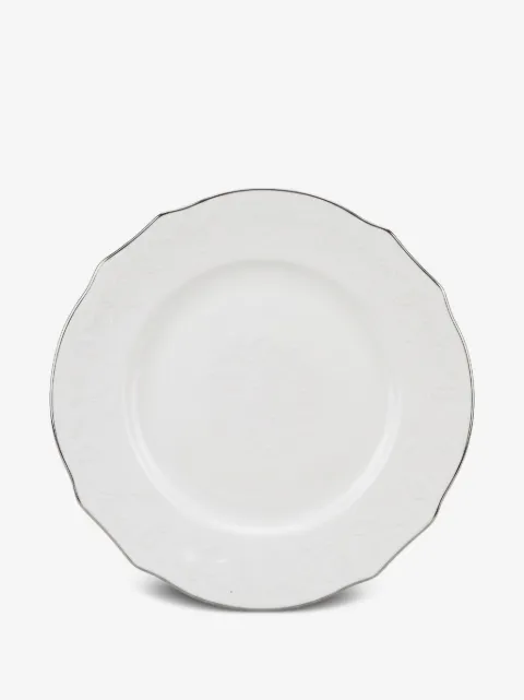 GINORI 1735 Duchessa platinum-trim plate