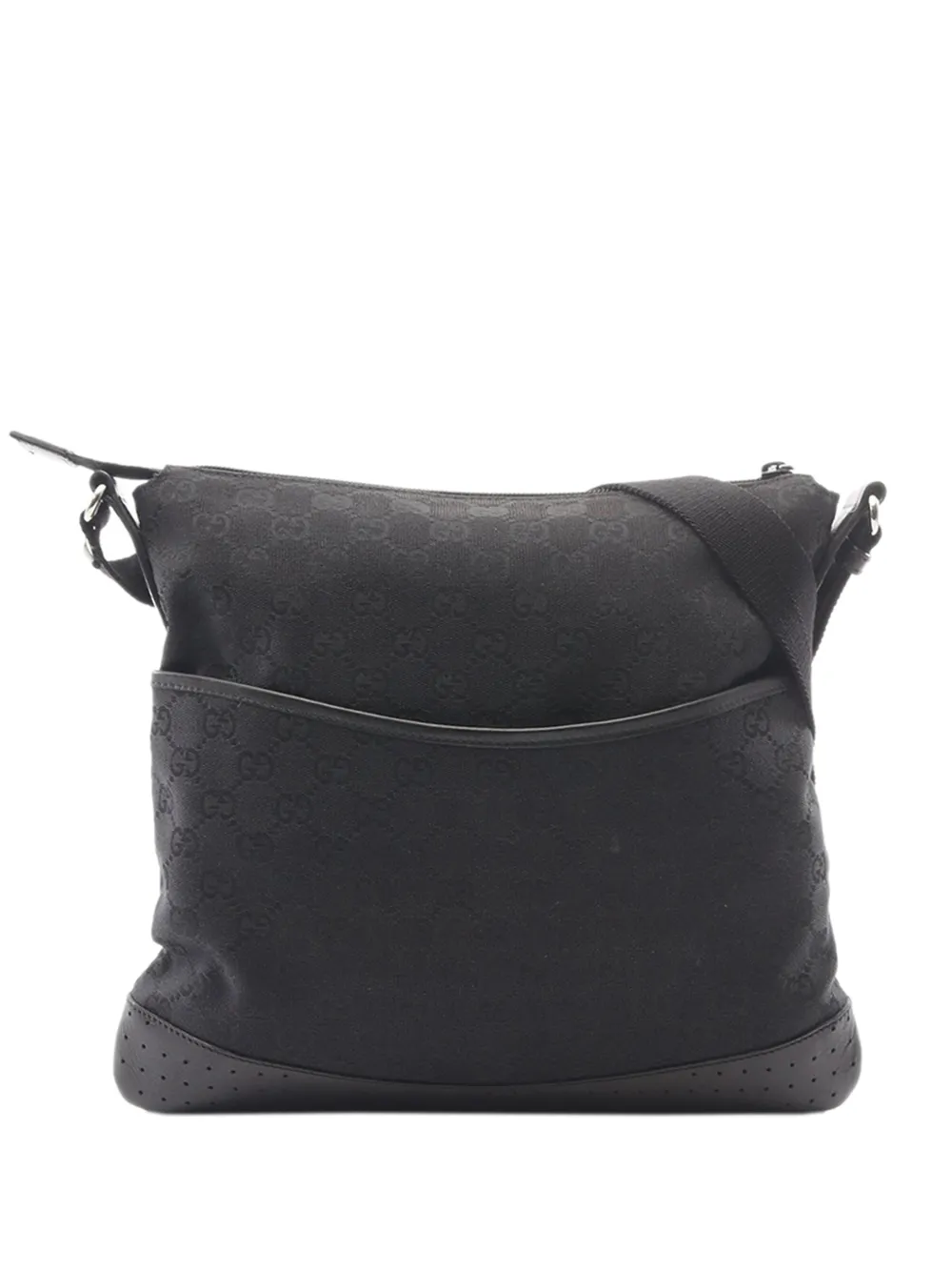 Gucci Pre-Owned 2000-2015 perforierte Umhängetasche aus GG Canvas - Schwarz