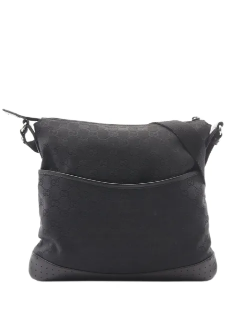 Gucci Pre-Owned 2000-2015 perforierte Umhängetasche aus GG Canvas