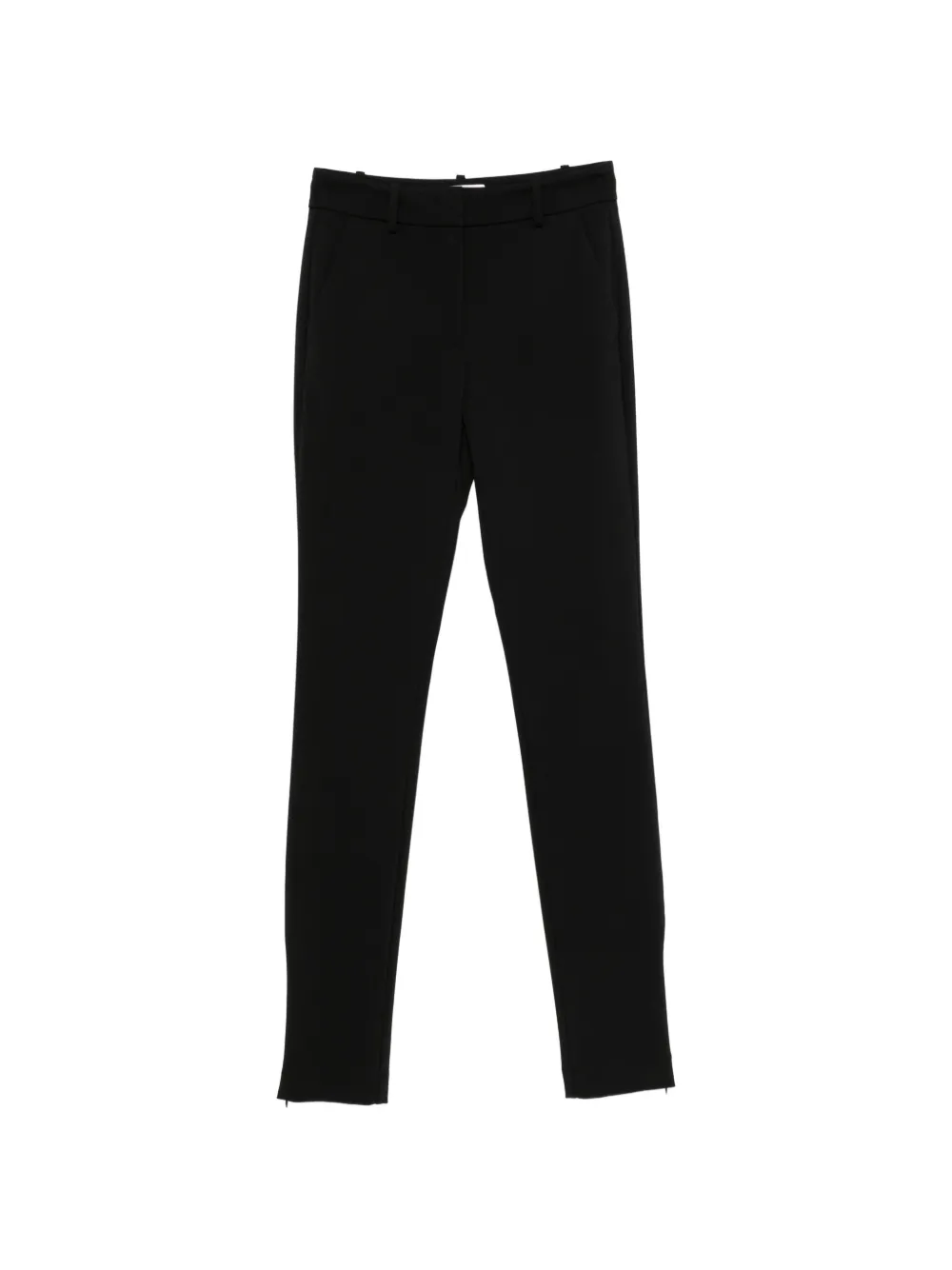 ERMANNO FIRENZE zip-hem slim-fit trousers - Schwarz