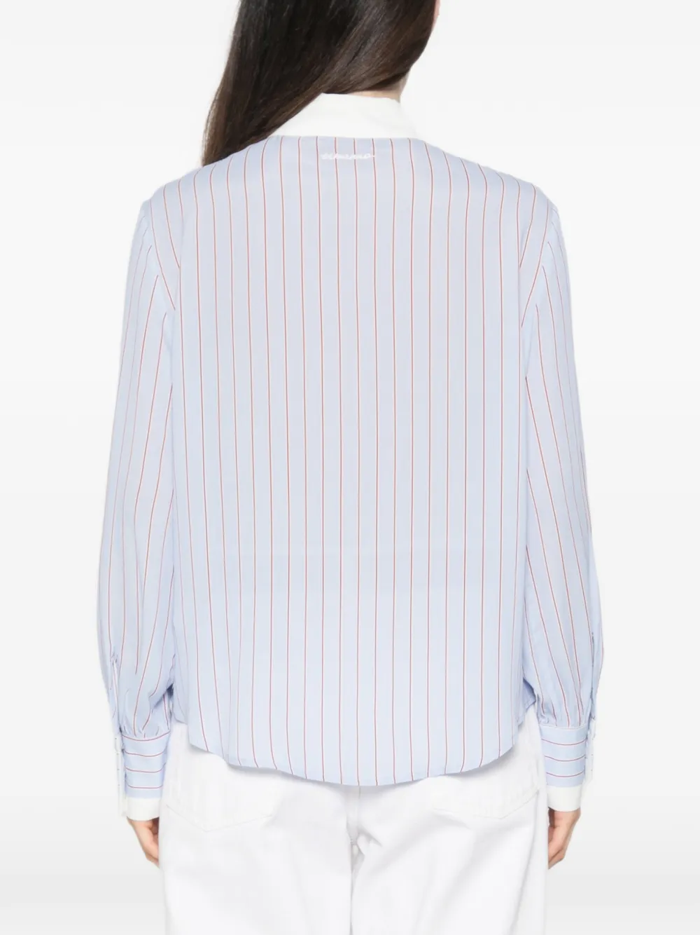 ERMANNO FIRENZE Gestreept overhemd Blauw