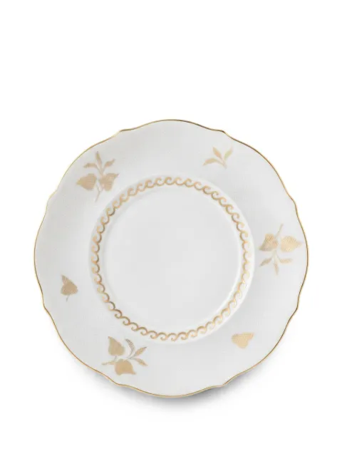 GINORI 1735 Elegance leaf-print plate