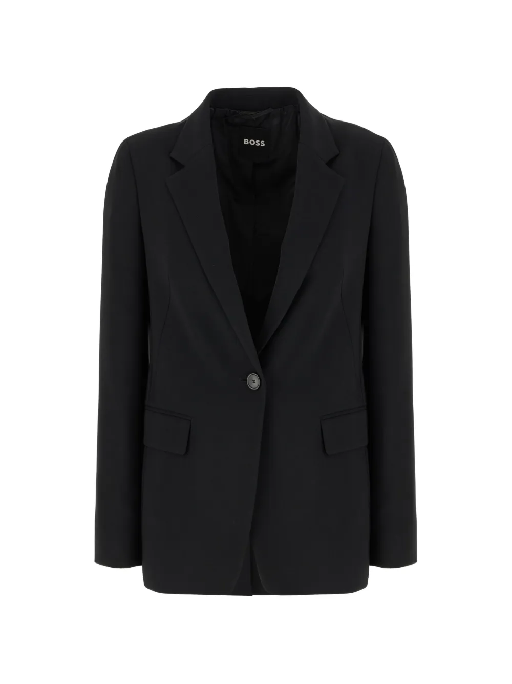 Hugo Boss Single-breasted Blazer In Black