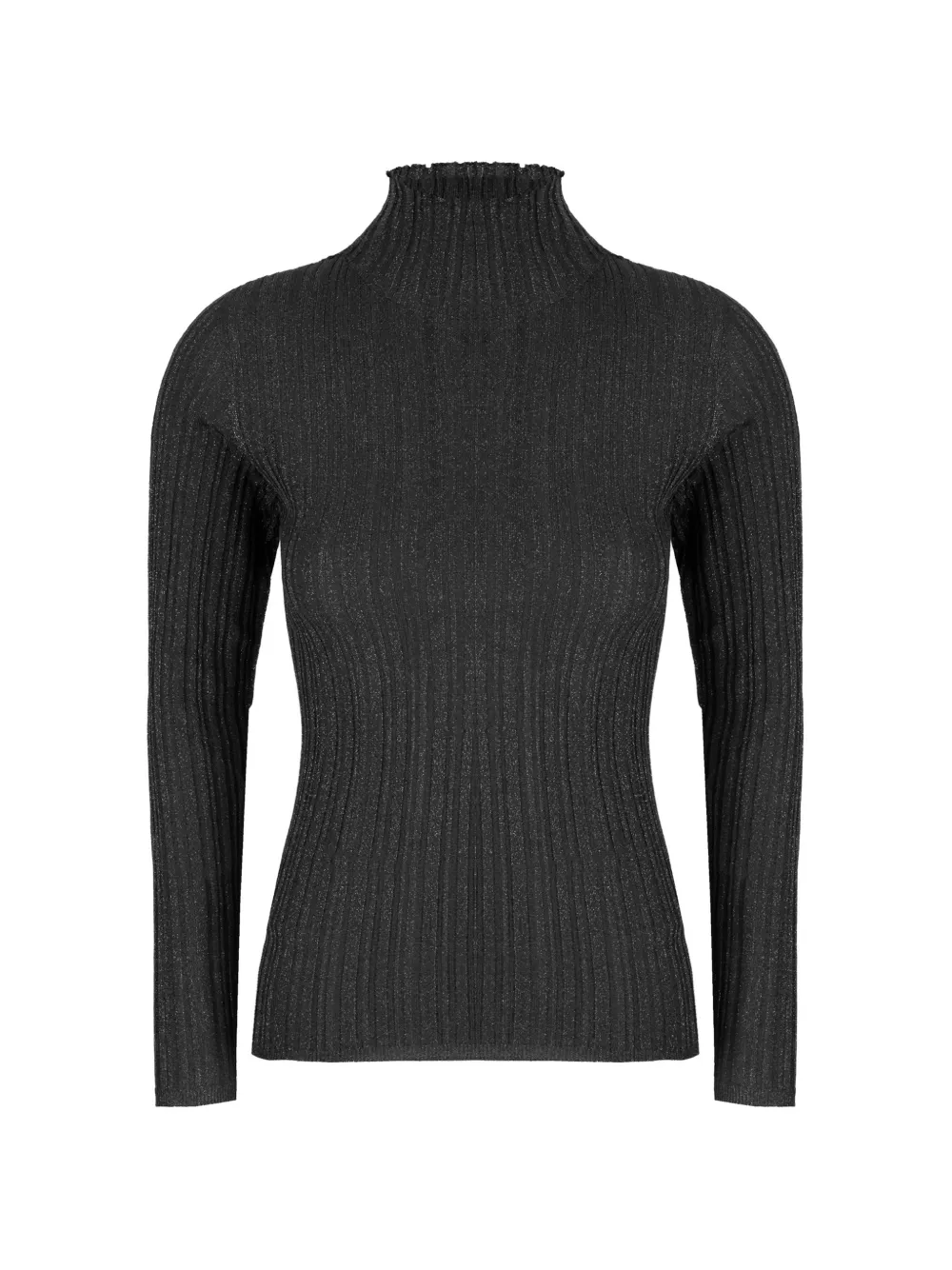 Fabiana Filippi ribbed metallic-thread sweater - Schwarz